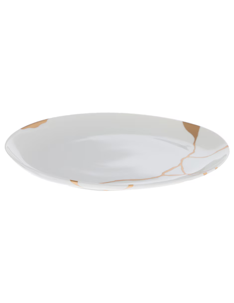 Platón de Porcelana Kintsugi – Bernardaud 6 pieza