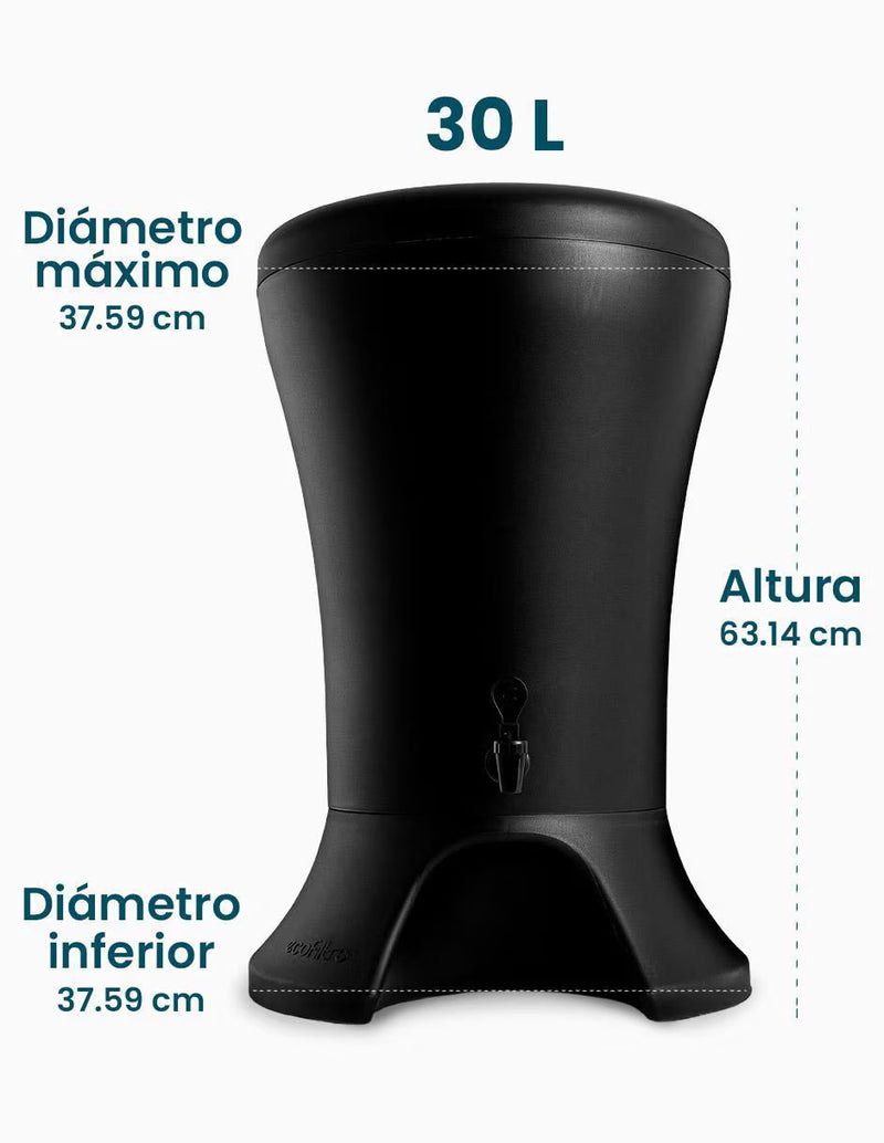 Purificador, dispensador y filtro de agua Ecofiltro Mazari 30L