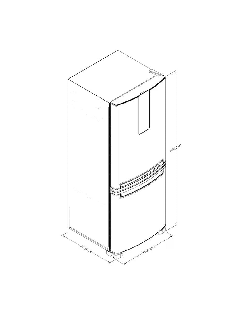 Refrigerador Top Mount Whirlpool 13 Pies Cúbicos - Tecnología No Frost WT1333K