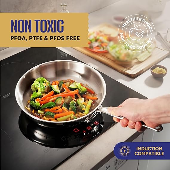 LEGEND COOKWARE - juego de 10 piezas,  sin PFOA, PTFE y PFOS