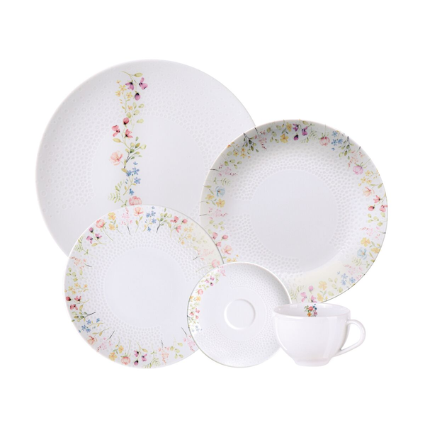 Juego de Cena Artemis en Porcelana Decorada 30 Piezas